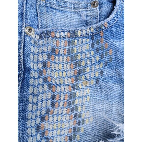 American Eagle Shorts 10 Vintage Hi Rise‎ Festival Denim Jean - Picture 3 of 7